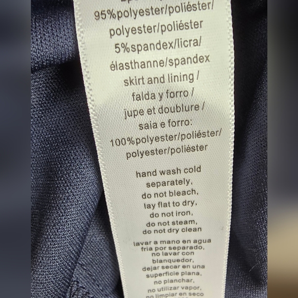 Alex Evenings Plus Tea-Length Firework Sequin Dress Size 20 W NWT Navy Blue - Picture 9 of 12